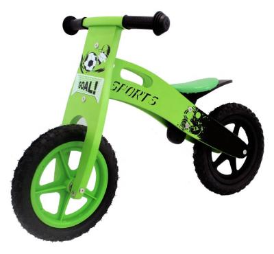 China Ride On Wooden Toy Bike Kids Wooden Balance Bike To Train Coordinate Ability For Kids for sale