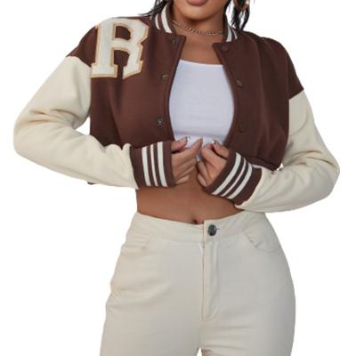 China 2022 Wholesale Women Baseball Jacket Letterman Varsity Letterman Varsity Jacket Breathable Custom Women Grow Varsity Jackets for sale