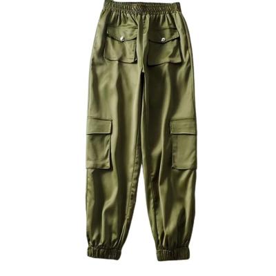 China QUICK DRY Jogging Sweatpants With Pockets Cargo Pants Elastic Waist Multi-pockets Casual Cargo Pants Women's Pants And Trousers for sale