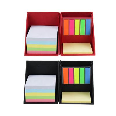 China Self Adhesive Folding Cube Sticky Notes With Pen Holder Square Cube Wrapping Paper Sticky Note With Custom Logo for sale