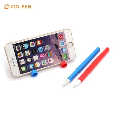 China Pen Cheap Promotional Business Custom Logo Advertising Ballpoint Pen With Phone Holder With Stand Custom Logo Pen With Holder for sale