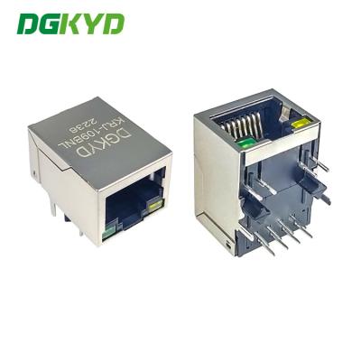 Cina Filtro dal cavo di Ethernet RJ45 Jack Single Port With Internal SENZA EMI Fingers in vendita