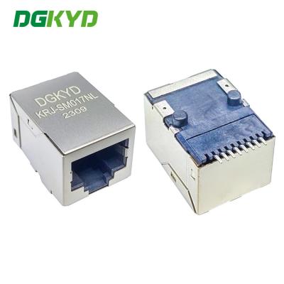 China KRJ-SM017NL protegeu o jaque da rede cat5, conector de SMT rj45 do perfil baixo com transformador interno à venda