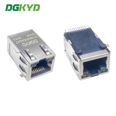 Китай Трансформатор 8P8C фильтра SMD 25.4mm тонкий RJ45 100M сети DGKYD311B093DA2A7S009 интегрированный продается