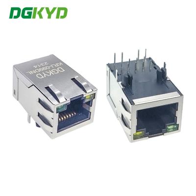 China KRJ-099DNL integrierte Verbindungsstück-einzelnen Hafen des Magnetics-RJ45 mit Transformator modularer Jack Customized zu verkaufen