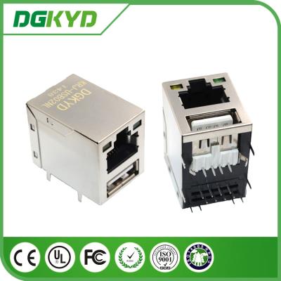 China O conector do cubo RJ45 USB de USB conduziu único USB para o transceptor óptico à venda