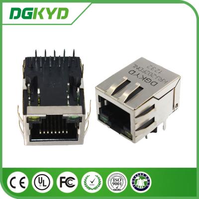 Cina Rubinetto giù singolo porto 1000BASE Rj45 10 Pin Connector, connettore modulare Rj45 con principale in vendita