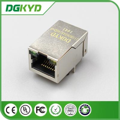 China torneira 1x1 de 25.4Mm 100M acima do conector dos ethernet RJ45 com ponto de entrada para a tomada do cabo da rede à venda