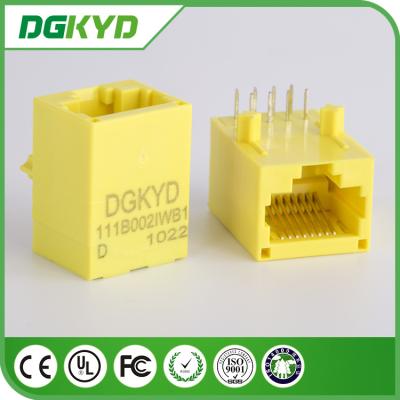 Cina Base gialla di colore 100 - TX Rj45 Unshielded Jack modulare DGKYD111B002IWB1D in vendita