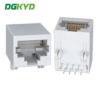 Cina DGKYD111B002IWC4D connettore RJ45 a singola porta, 100Mbps, filtro integrato, interamente in plastica, senza presa di rete in vendita