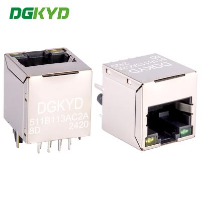 中国 RJ45 ネットワーク インターフェイス ライト 100Mbps RJ45 コンピュータ コネクタ DGKYD511B113AC2A8D 販売のため