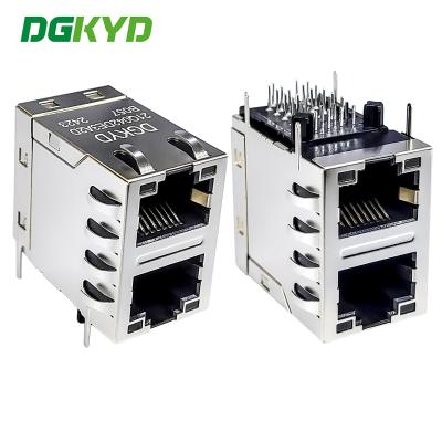 Cina 2X1RJ45 Gigabit Dual Port Network Connector Socket protetto DGKYD21Q042DE3A2DB057 in vendita