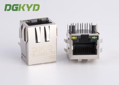 China Conector modular de ángulo recto de CAT6 RJ45 con el transformador para el monitor en venta