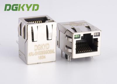 China Fêmea de Jack modular dos ethernet do Pin RJ45 do gigabit 10 com o diodo emissor de luz para a placa de rede à venda