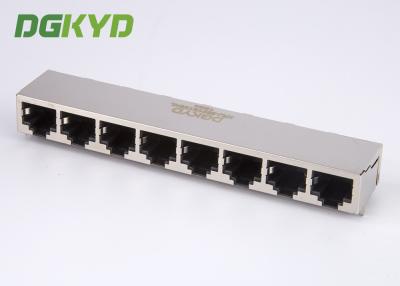 Κίνα Προστατευμένη RJ45 πολλαπλάσια διεπαφή Ethernet συνδετήρων λιμένων KRJ -5921S1X8NL μέταλλο προς πώληση