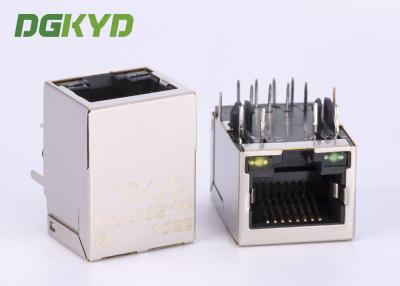 China 1x1 het lusje onderaan 100 baseert tx transformatorrj45 hefboom met LAN fillter G/Y LEIDENE RJ45 met Transformator Te koop