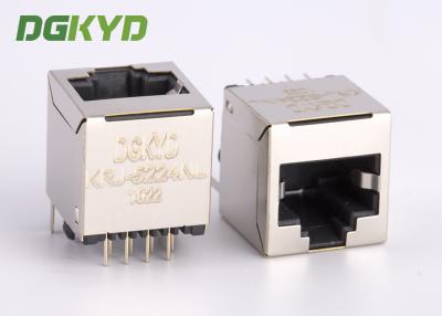 China 180 conector vertical del enchufe modular rj45 de la entrada del grado sin el transformador para la tarjeta neta en venta