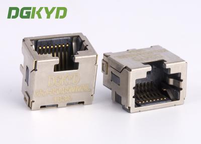 中国 注文の盾8p8c SMD/SMT Rj45台形ジャックの余分薄型のイーサネット コネクター 販売のため