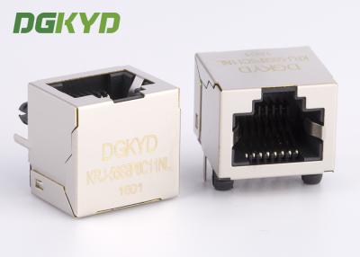 China 1x1 o ângulo direito 8p8c RJ45 protegeu o conector sem transformador interno à venda