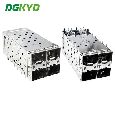 中国 SFP Shell SFP2x2 Fiber Connector High-temperature LCP Fiber Cage DGKYDSFP2N3B23005B022 販売のため