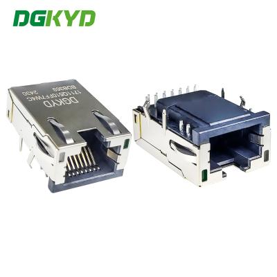 Китай RJ45 1000/BASE-T интегрированный фильтрующий сетевой разъем 30U Интерфейс DGKYD1711Q510FF7W4CBDB359 продается