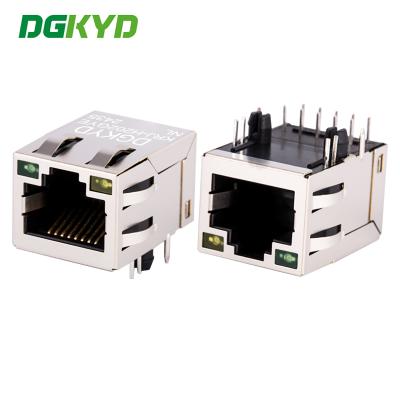 Κίνα KRJ-H202GYENL RJ45 με φως, μετασχηματιστή, ενσωματωμένη σύνδεση gigabit Ethernet, σύνδεση διεπαφής δικτύου προς πώληση