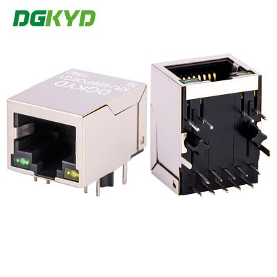 Chine Énergie de POE RJ45 prise de connexion 100 Mbps câble Ethernet connecteur à tête cristalline KRJ-69BPOEGYNL à vendre