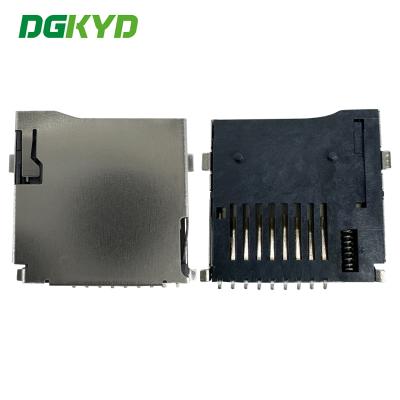 China Portador de tarjeta T-FLASH PUSH/PUSH H1.8 de soldadura externa portador de tarjeta de teléfono 9P DGKYDTF18H8A6A2Y3WSW286 en venta