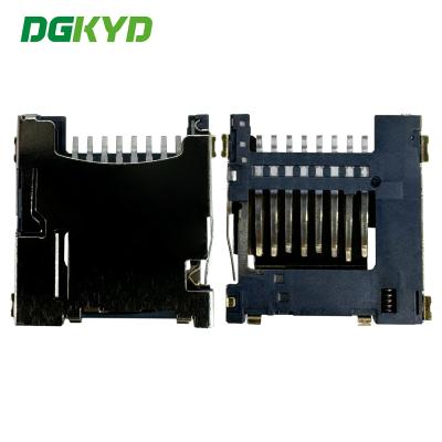 China TF1.45 Micro SD socket SMT internal soldering telephone socket DGKYDTP145H8A6A2Y3WSN286 en venta