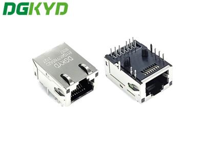 Китай Pcb Джек 8p12 Rj45 защищал 1 гаван RJ45 модульное гнездо PA66 с СИД продается