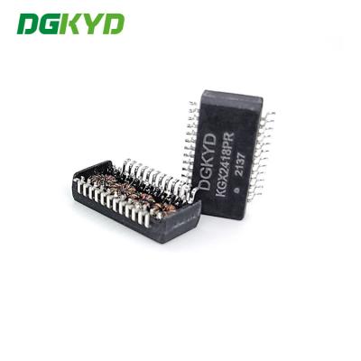 China De Kernen van DGKYD KGX2418PR 4 24 Modules van de Speldensmd Netwerk Beschermde Ethernet Transformator Te koop