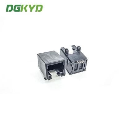 China Einzelne Häfen modulares RJ11 Jack 4P4C SMD aller Plastik ohne Licht zu verkaufen