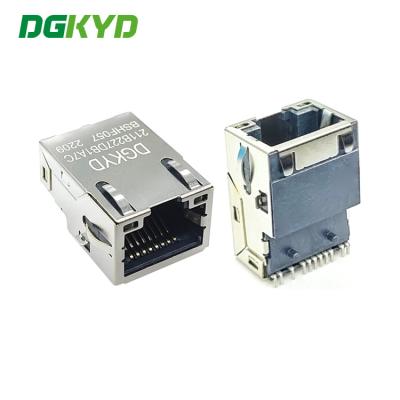 中国 LCPハウジングが付いているDGKYD 7ピンSMD RJ45ネットワークのコネクター 販売のため