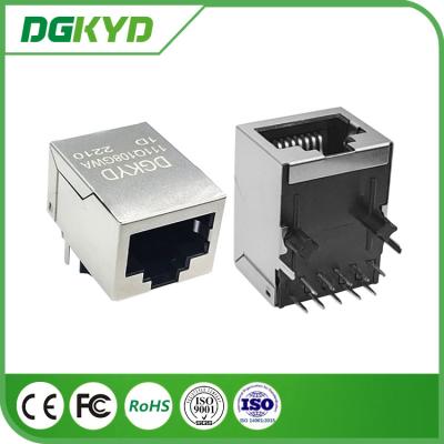 China 10/100/1000 Enige de Havenrj45 Magnetische Jack Without leiden van basis-T 10P8C Te koop