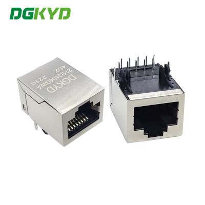 Chine connecteurs gauches simples gauches du cric RJ45 d'Ethernet de 90 degrés 1 pour le câble Ethernet RJ45 Jack modulaire à vendre