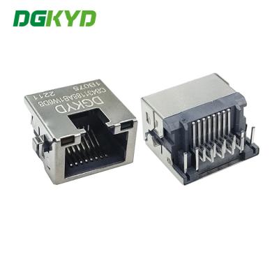 China Sockel des Leiterplatten-Verbinders RJ45 der Wanne DGKYDCB431188AB7WA6DB1075 4,3 mit Lampenpaketschild zu verkaufen