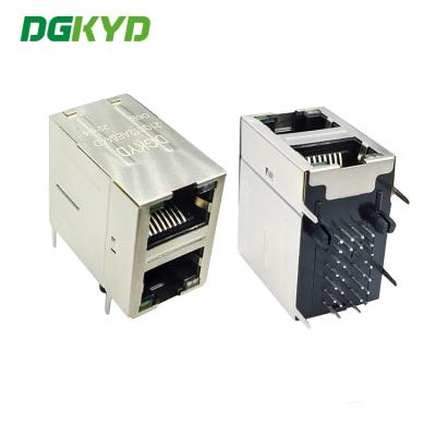 Cina Connettore Gigabit Ethernet di DGKYD21Q012AE6A4D068 2X1 Multiport che filtra la rete modulare Jack del connettore RJ45 in vendita