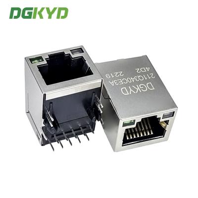 중국 2.5G RJ45 DGKYD211Q340CE3A4D2 연결기 네트워크 인터페이스 PCB (폴리염화비페닐)은 RJ45 모듈러 잭 10PIN을 재킹합니다 판매용