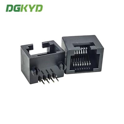 China KRJ-53248P8CNL Grado industrial RJ45 Conector Modulo modular Interfaz Todo plástico sin filtro 8P8C Interfaz única en venta