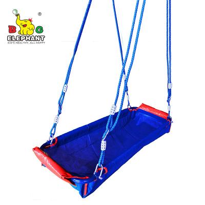 China Contemporary Outdoor PE Rope Hanging Platform Swing Bed For Multi-kid for sale