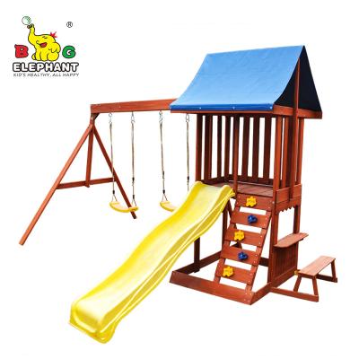 China Outdoor Playground Hillside Play Centrums - Outdoor Garden Adventure Playground Set For Kids for sale