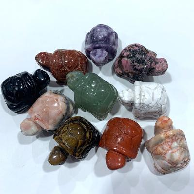 China Natural Turtle Crystal Quartz Tortoise from China Wholesale Hot Selling Crystal Carving Animal Quartz Crystal for Decoration for sale