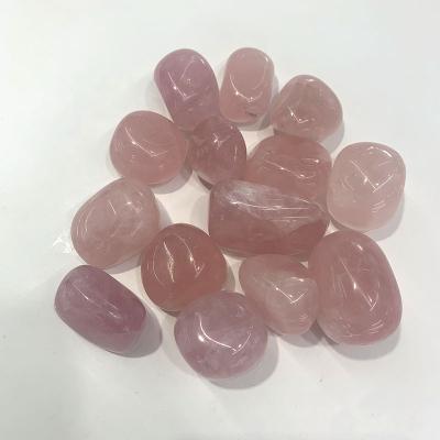 China China tumbled natural crystal gemstone healing clear quartz crystal palm stone rose quartz tumble stone for sale for sale