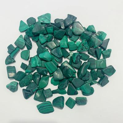 China Wholesale Natural China Rock Malachite Crystals Healing Stones Polishing Crystal Gravel Gemstone Chips for sale