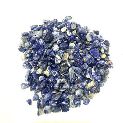 China China healing gemstone crystal blue sodalite tumbled gravel stone for sale for sale