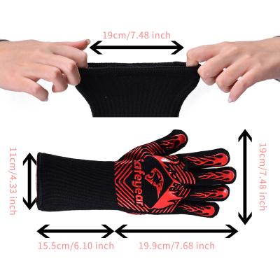 China 13.5in XL Safety Working Gloves BBQ Non Slip Work Gloves for sale