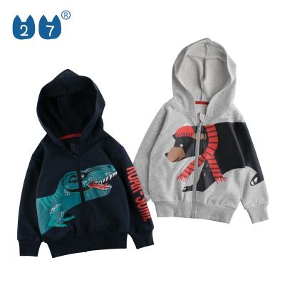 China Wholesale Cool Boy Style Kids Anti-Shrink Kids Long Sleeve Sweatshirts Zipper Hoodies With Custom Logo for sale