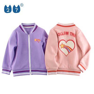 China High Quality Anti-wrinkle Kids Casual Clothes Shear Jacket Coat Girls Sports Casual Long Sleeve Sweatshirt for sale