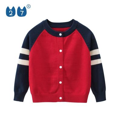 China Wholesale Stocking Organic Cotton Yarn School Style Kids Sweater Anti Shrink Clothes Running for sale