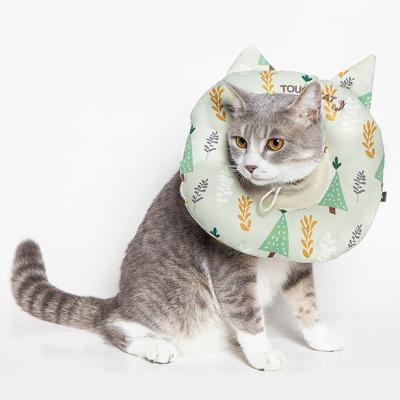 China Cat Recovery Collar Adjustable Elizabeth Padded Cone Collar After Surgery Waterproof Protective E-Collar For Wound Healing for sale